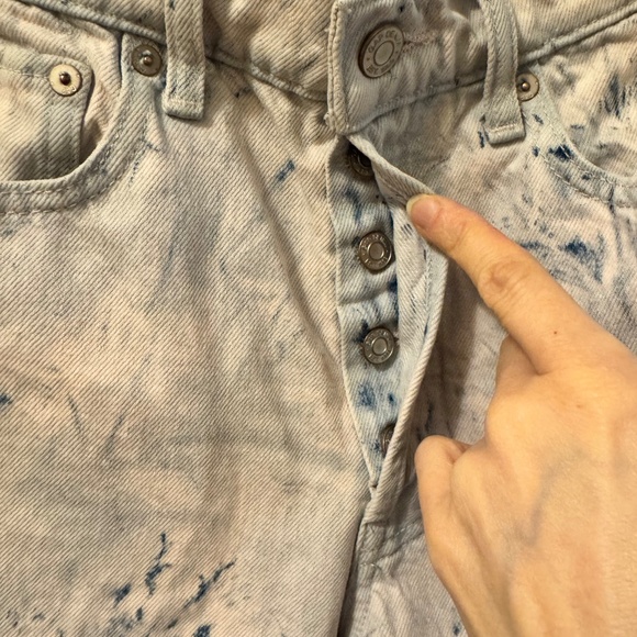 Gap High Rise Tie-Dye Cheeky Straight Jeans - Picture 5 of 7